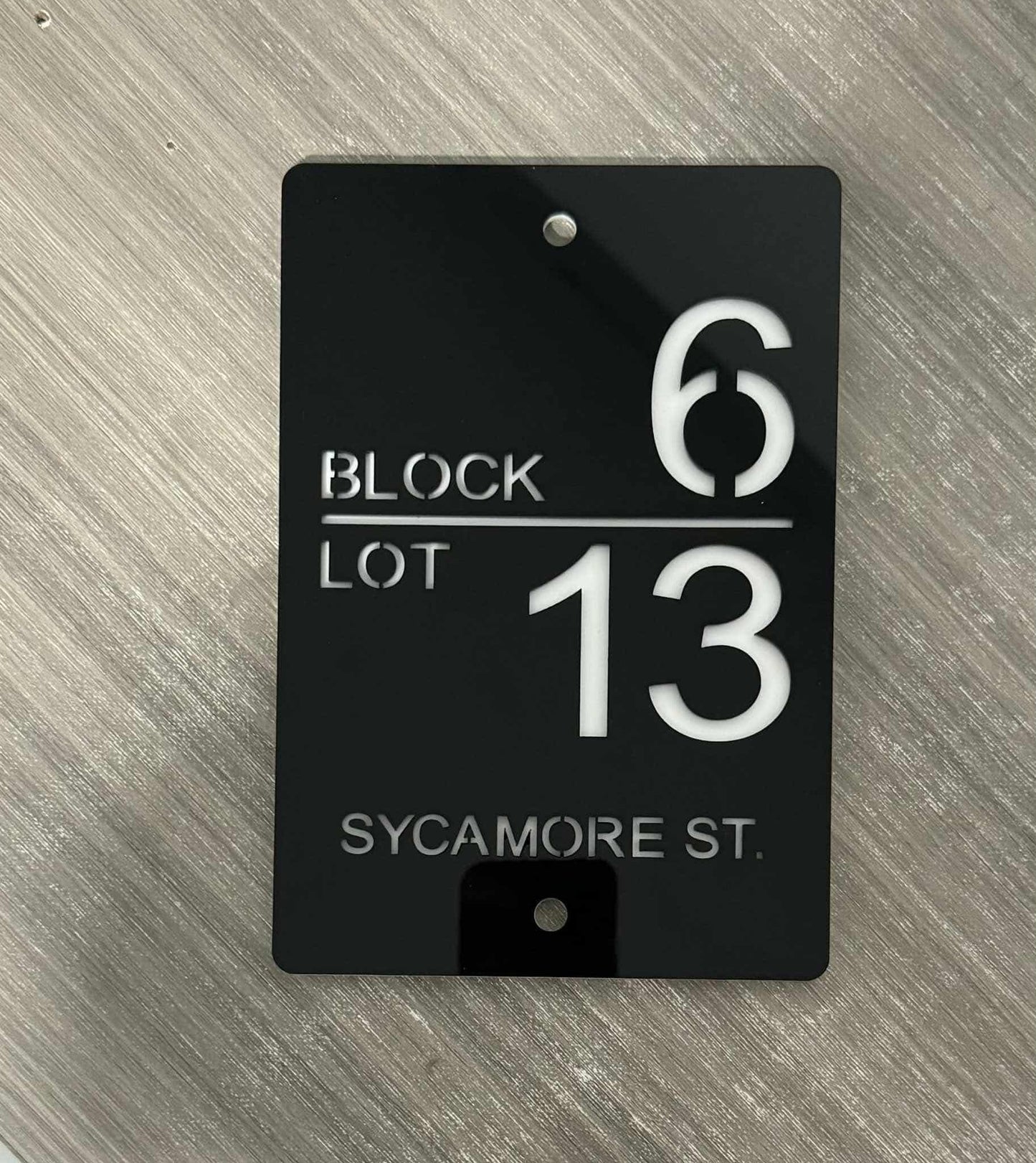 Personalize House Number Sign Acrylic